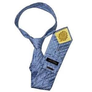 Donald Trump Men's Necktie Silk Designer Light‎ Blue Geometric Pattern